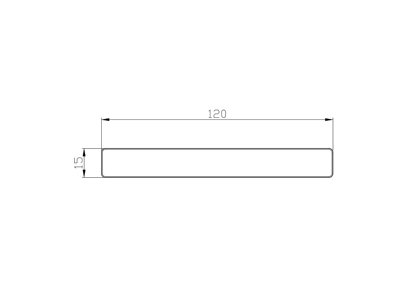 15mm x 120mm实心共挤木塑地板规格尺寸