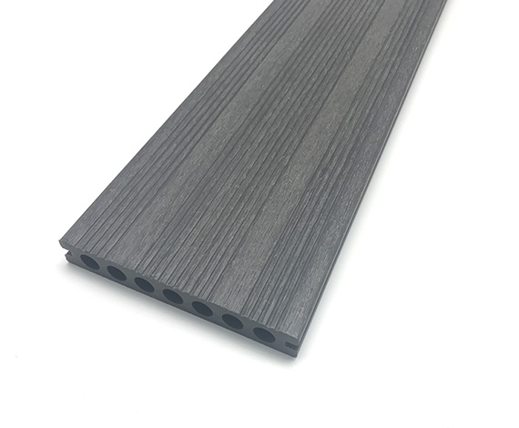 23mm灰色圆孔共挤木塑地板
